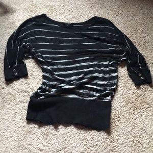 White House Black Market dolman striped s…